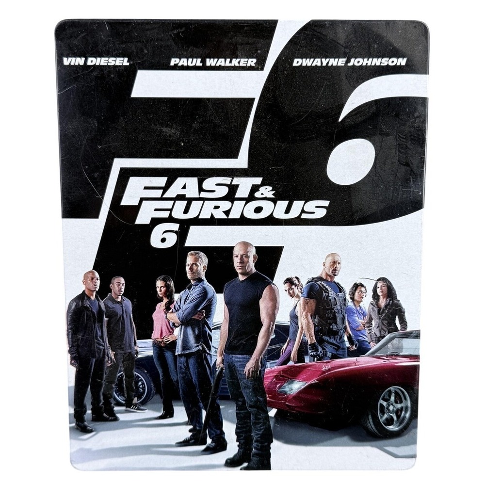 Fast & Furious 6 Blu-ray Steelbook 2013‎ Action Movie Vin Diesel Paul Walker
